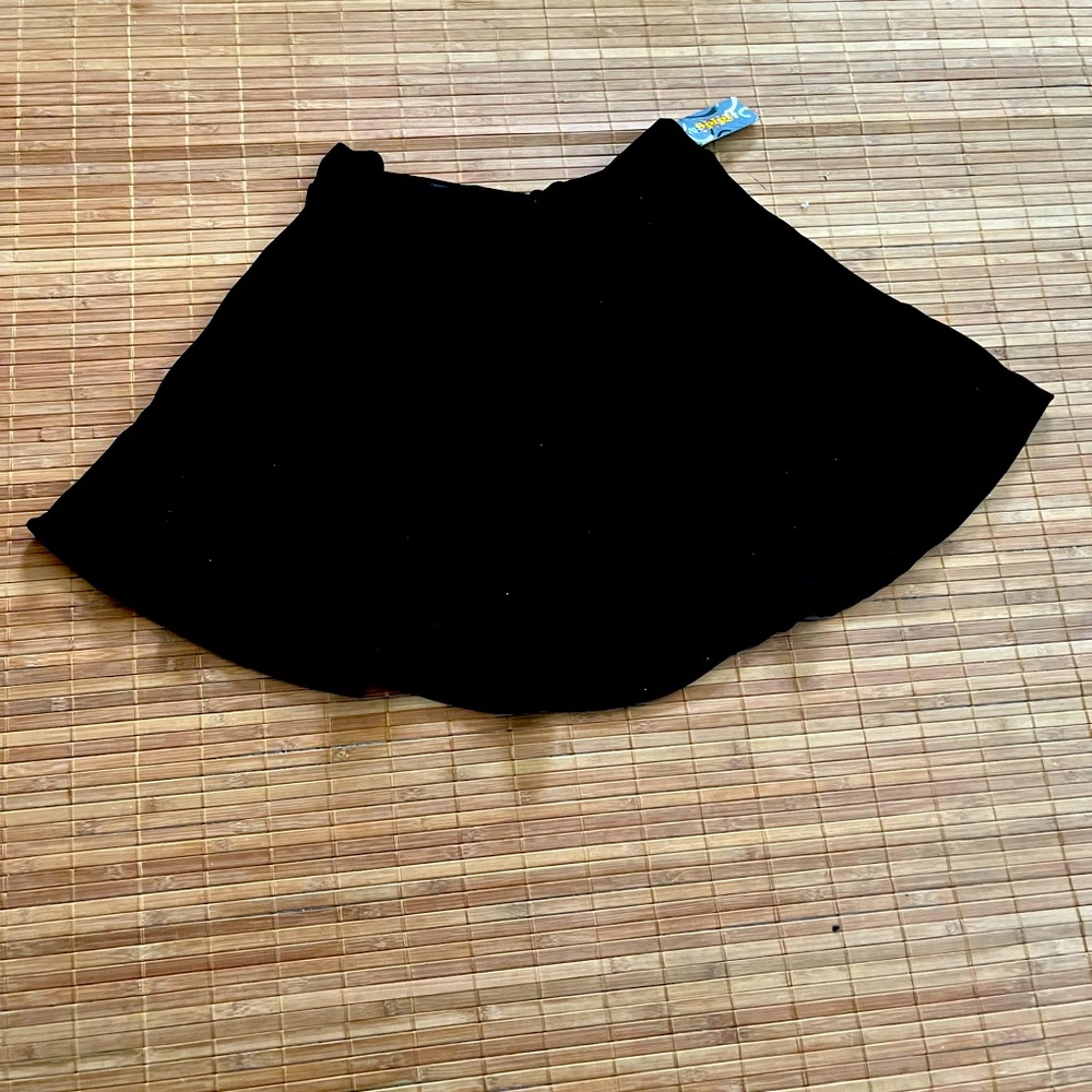 Xl Spirit Halloween Black Velour Skirt